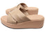 Via Paula Ginza Womens Brazilian Leather Platform Slides Sandals