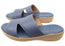 Via Paula Simona Womens Brazilian Comfortable Leather Slides Sandals