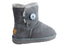 Grosby Button Ugg Womens Warm Comfort Boots With Sheepskin Lining