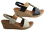 Usaflex Analise Womens Comfort Cushioned Wedge Sandals Made In Brazil