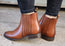 Villione Avery Womens Leather Chelsea Ankle Boots Made In Brazil