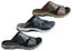 Pegada Andy Mens Leather Comfy Cushioned Slide Sandals Made In Brazil