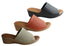 Usaflex Endigo Womens Brazilian Comfy Cushioned Leather Slides Sandals